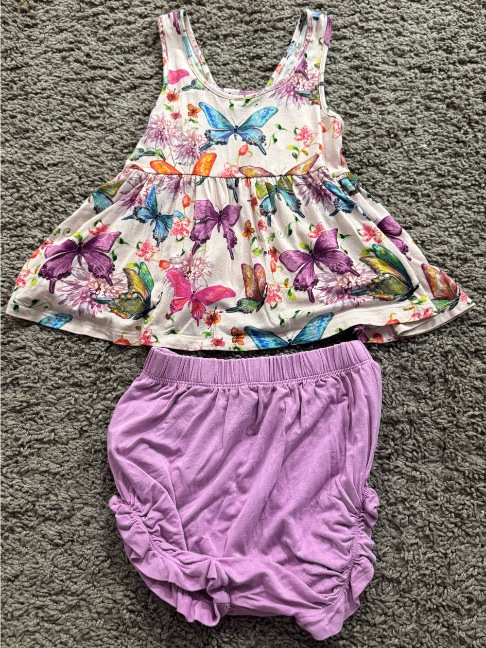Posh peanut Butterfly Bummie set 2T